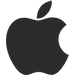 Apple logo black